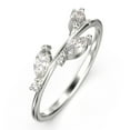 thumbnail image 2 of 0.50ct Diamond Moissanite 18K White Gold Over Silver Wedding Band, 2 of 4