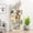White, variant on Light Gray MDF 5-Tier Bookcase - 31.50 in L x 64.56 in H for Living Room Storage