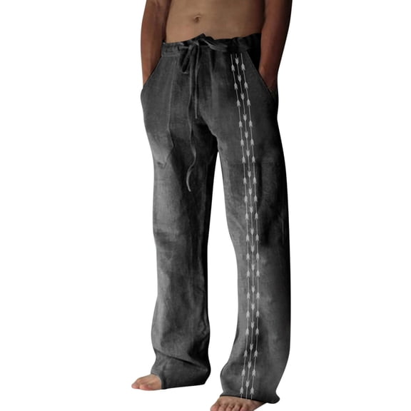 XINPING Mens Casual Pants Slim Fit Athletic Fit Lounge Pants Men Baggy Lightweight Outdoor Sweatpants with Pockets