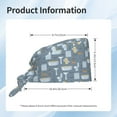 thumbnail image 5 of Cauagu Blue Bathroom Pattern 1 Pcs Working Caps,Adjustable Working Hats Elastic Scrub Hats Nurse Scrub Cap Nurse Hats Elastic Tie Back Hats Unisex,One Size, 5 of 7