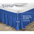 thumbnail image 5 of SGI Bedding 14 Inch Wrap Around Bed Skirt | Microfiber Bed Skirt | Fade Resistant, Wrinkle Free, Anti-static, Decorative, Extra Storage Space, Clutter-Free | Twin, Egyptian Blue, 5 of 8