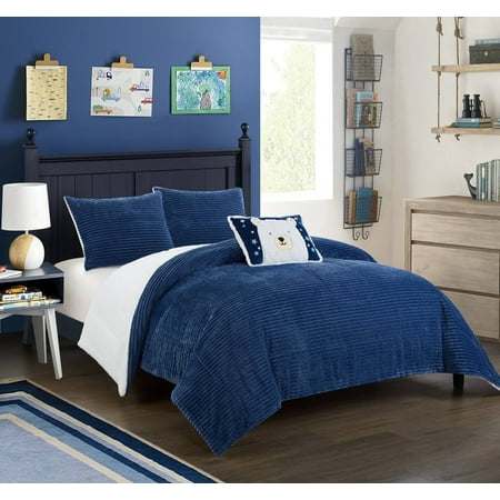 American Kids Cold Weather Sherpa Comforter Set Walmart Com