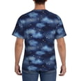 thumbnail image 3 of Vsdgher Starry Sky Print Men's Dry Fit Mesh Athletic Shirts Moisture Wicking Tennis T-Shirt Tops, 3 of 9