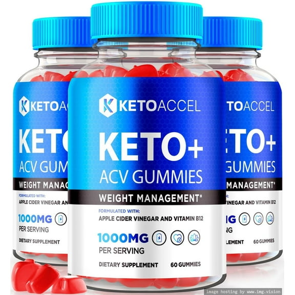 (3 Pack) Keto Accel ACV Gummies, KetoAccel ACV Keto Gummies, Official Keto ACV Formula Supplement, All Natural Keto Acel Gomitas, Apple Cider Vinegar 525 Reviews (180 Gummies)