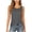 Dark Gray, variant on SHTXOZHI V Neck Tank Tops for Women Wide Strap Sleeveless Basic Tee Solid Color Casual Layering Shirt for Summer