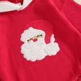 thumbnail image 5 of Newborn Baby Boy Girl Christmas Oufits Santa Hooded Sweatshirt Romper Bodysuit My First Christmas Fall Winter Clothes, 5 of 8