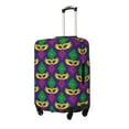 thumbnail image 2 of Junzan Mardi Gras Carnival3 Print Washable Luggage Cover - Fashion Suitcase Protector Fits 18-32 Inch Luggage, 2 of 9