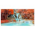 thumbnail image 2 of Rainforest Waterfall Loas - Landscape Photography Canvas Print, 2 of 3