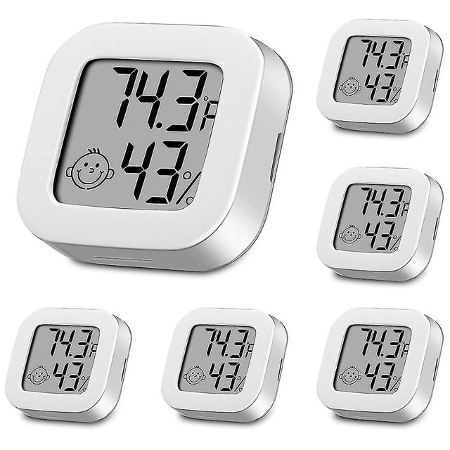 Sensor de humedad Gau de humedad de 6 piezas temperatura y humedad altas interiores