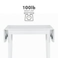 thumbnail image 5 of Linon Peake Square Dining Table with Drop Leaf, White, 5 of 16