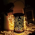 thumbnail image 2 of Solar Lantern for Outdoor LED Garden Hanging Garden Lantern Decorative - Black, 2 of 8