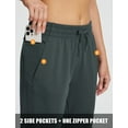 thumbnail image 5 of BALEAF Fleece Lined Pants Joggers Women Winter Running Gear Waterproof Thermal Sweatpants Cold Weather Hiking Jogging Gray XS, 5 of 6