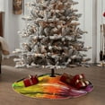 thumbnail image 4 of Rateoe Vibrant Color Splash Pattern Christmas Tree Skirt with Ties, Christmas Tree Decorations, Farmhouse Christmas Decor Xmas Holiday Decorations-, 4 of 6