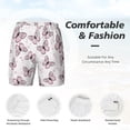 thumbnail image 6 of Picia Pink Butterflies (2) pattern Mens Swim Trunks with Compression Liner Stretch Beach Shorts Quick Dry with Zipper Pockets No-Chafing Board Shorts-Small, 6 of 9