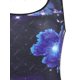 thumbnail image 4 of Tank Top con Estampado de Mariposa en Talla Extra con Detalle Escotado Frontal Rosegal Camisetas sin mangas de talla grande, 4 of 5
