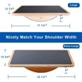thumbnail image 2 of StrongTek Professional Wooden Balance Board, Rocker Board, Balancing Board for Under Desk, Anti Slip Office Wobble Boards, 2 of 7