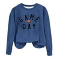 thumbnail image 2 of Wancir Game Day Sweatshirt Women Football Sweatshirts Rugby Graphic Pullover Weekend Tops Casual Football Season Shirt, 2 of 4