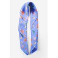 thumbnail image 2 of Bimba Blue Shell & Starfish Ocean Printed Pure Silk Scarf For Hair Neck Head Bandanas For Women 40 x 80 Inches, 2 of 6