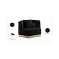 thumbnail image 2 of Meridian Furniture Marquis Black Velvet Chair, 2 of 11