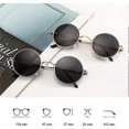 thumbnail image 4 of Sunglasses Mens Women Polarised UV400 Protection - Retro Round Classic Metal Frame, 4 of 5