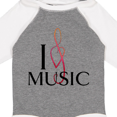 thumbnail image 4 of Inktastic I Love Music Boys or Girls Long Sleeve Baby Bodysuit, 4 of 5