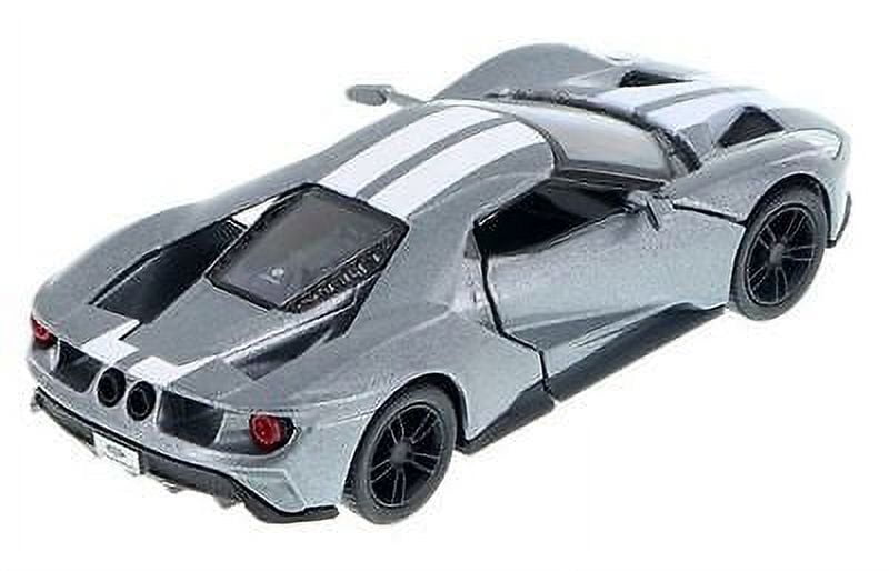 SET OF 4 : New 5" Kinsmart 2017 Ford GT w Stripes 1:38 Diecast Model Toy Car