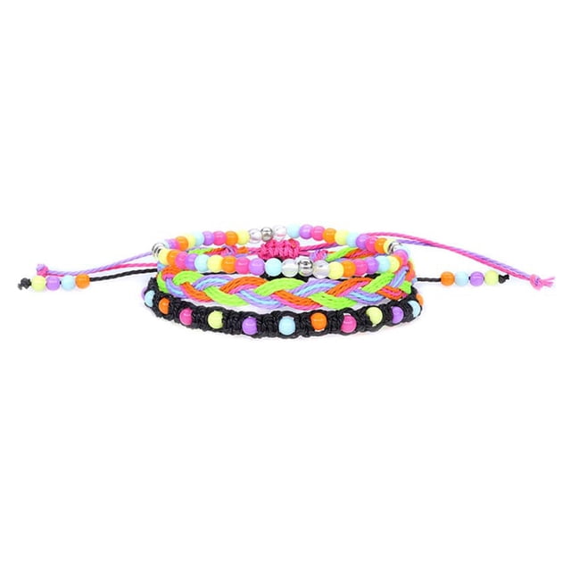 Sonducket 3 piezas trenzada estilo resistente al agua cera muñeca conjunto de joyas longitud dama decoración Popular encanto mano cadena playa Ropa, zapatos y accesorios Miscelánea Tipo 3 3 Sonducket AP010274-03