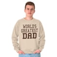 thumbnail image 5 of Father's Day World's Greatest Dad Men's Crewneck Sweatshirt Brisco Brands 5X, 5 of 6