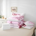 thumbnail image 6 of Homewish Pink Sakura 7-Piece Twin Bedding Sets,Japanese Cherry Blossom Bedding Comforter Set,Rustic Flower Sheet Sets For Girl,Super Cozy Room Decor, 6 of 8