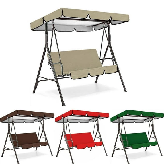 Huayishang Canopy Tent Clearance, Swing Water Proof Cover Swing Canopy Cover and Garden Chair Outdoor Sunscreen(Top 142*120*18Cm Seat 150*50*10Cm) Home Essentials