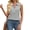 Light Gray, variant on Summer Sleeveless Half Sleeve Solid Knit Tops Lapel Tank Vest