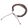 thumbnail image 4 of Pulsera vintage de cuero trenzado multicapa para hombre y mujer Pulsera ajustable hecha a mano Pulsera de cuero trenzado para hombre y mujer, 4 of 7