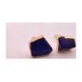 thumbnail image 4 of Natural Lapis Lazuli Gold Stud Earrings NLLGSE12, 4 of 10