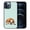 English Bulldog Dog Lying Down Looking Up, variant on WIRESTER Shockproof Soft Rubber Cover Case for Apple iPhone 12 Pro Max 6.7" 2020, English Bulldog Dog Lying Down Looking Up On Aero Blue Background