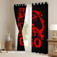 thumbnail image 3 of Castle Fairy Teens Red Gamer Blackout Curtains Set of 2 (52x84 Each),Graffiti Splash Window Curtains,Abstract Gamepads Curtains and Drapes,Luxury Bedroom Decor, 3 of 6