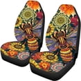 thumbnail image 5 of Pzuqiu Bee Mandala Car Seat Covers Easy Installation Car Seat Covers Full Set Easy to Install Interior Breathable Fit for Cars Truck, 5 of 10
