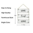 thumbnail image 2 of Tx USA Corporation 3 Panels White Reversible Hanging Wood Wall Sign Decor - White, 2 of 5