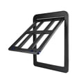 thumbnail image 4 of Trianu Dog Door for Screen Door, Pet Screen Door for Small Dog Cat Door with Magnetic Flap Lockable Door Insert for Sliding Door (8.2”x 9.6”, Black), 4 of 9