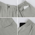 thumbnail image 6 of Cargo Pants Men Ripstop Hiking Breathable Multi Pocket Trousers Relaxed Fit Outdoor Utility Pants for Fishing Construction, 6 of 9