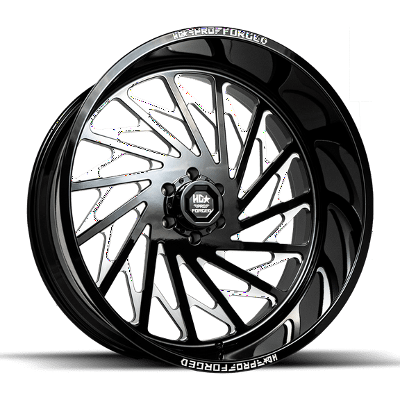 FORGED HDPRO-08 HAWKER 26X14 6X139.7 -76 106.1 Gloss Black Milled (Right)