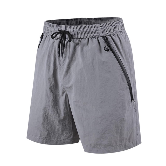 Mens Trabajo Pantalones Cortos de Moda de Color Sólido Suelto Cómodo Movimiento Cortos de Piernas Rectas para Diario Y Casual