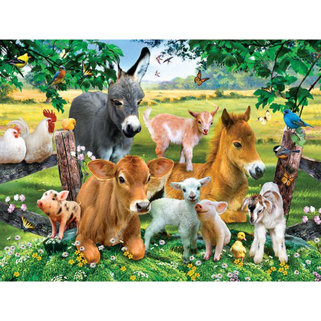 Taladro Diamante Pintura (DF3505) 5D DIY Animales completos Kit de mosaico de punto de cruz (06) 30x40cm FLhrweasw Nuevo