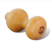 Wood Back Roller Mini by Body Back Company - 5 Inch Portable Wooden Deep Muscle Massager for All Natural Back Pain Relief - Ideal Tool for Self Myofascial Release & Handheld Trigger Point Therapy