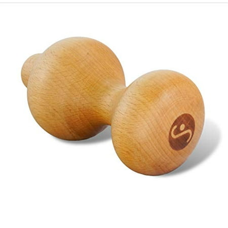 Mini Ultralight Therapy Wood Back Roller Mini by Body Back Company - 5 Inch Portable Wooden Deep Muscle Massager for All Natural Back Pain Relief - Ideal Tool for Self Myofascial Release & Handheld Trigger Point Therapy ()