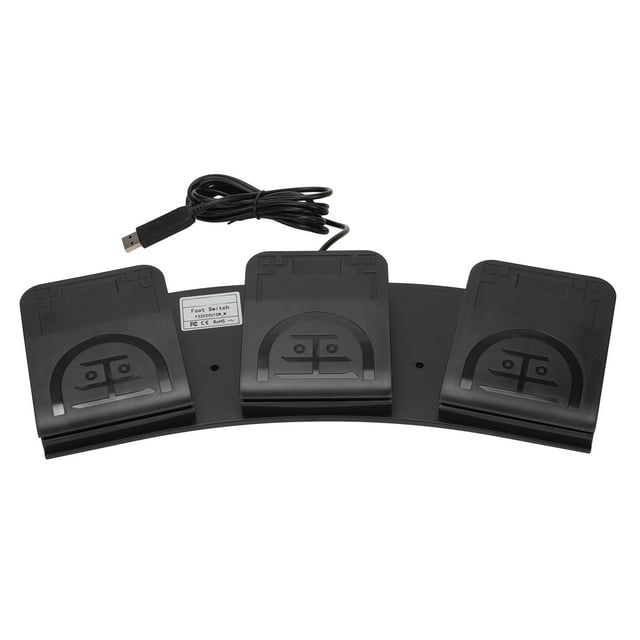 Pedal USB con tres teclas, controlador MIDI, interruptor mecánico, teclado de computadora programable para jugar juegos