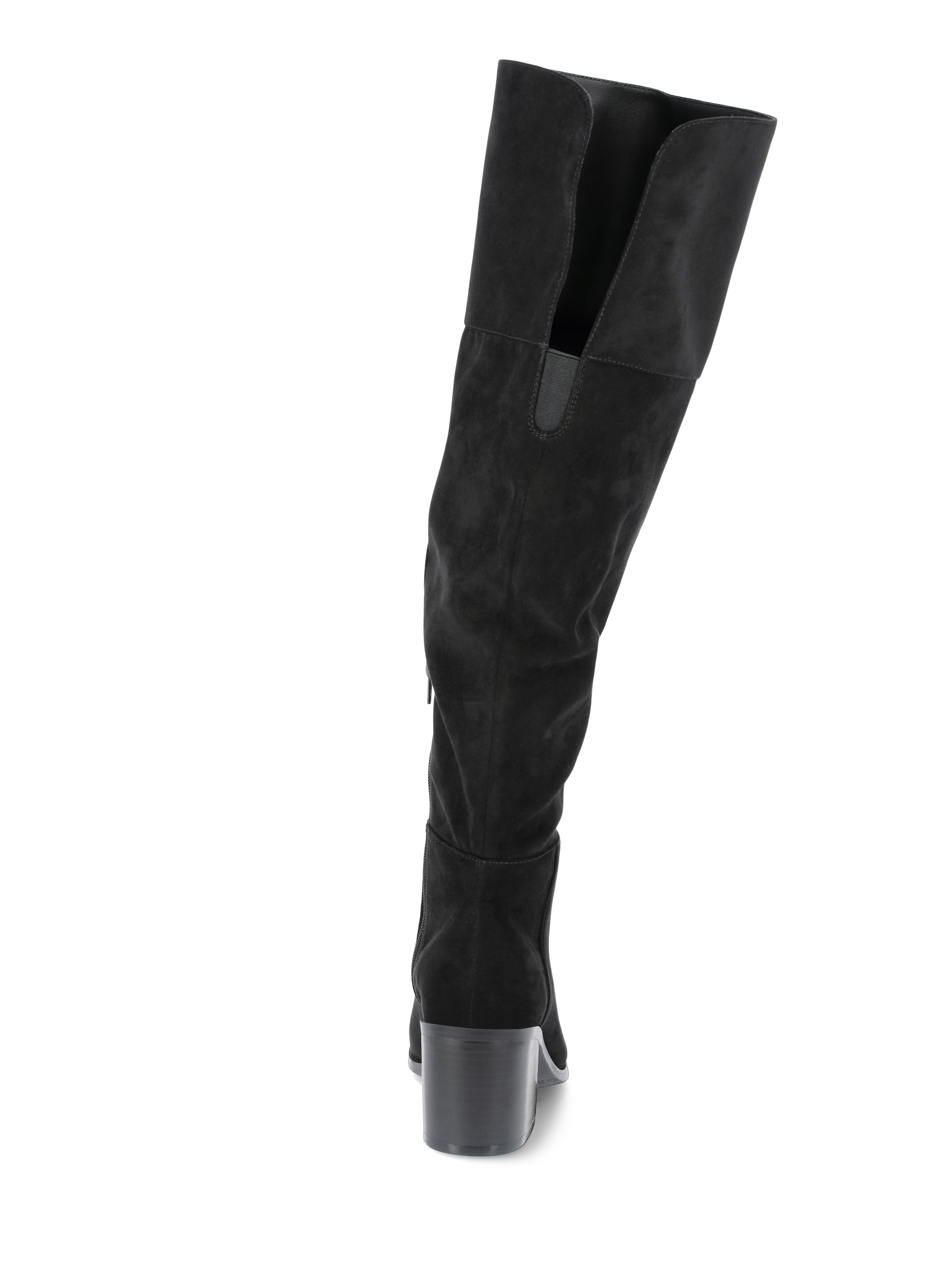 Time and Tru Women's Block Heel Over the Knee Boot, Wide Width Available