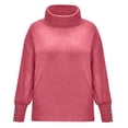 thumbnail image 5 of Turtleneck Pullover Sweaters for Womens Cowl Neck Long Sleeve Winter Chunky Slouchy Loose Fit Oversized Knit Sweaters, 5 of 5