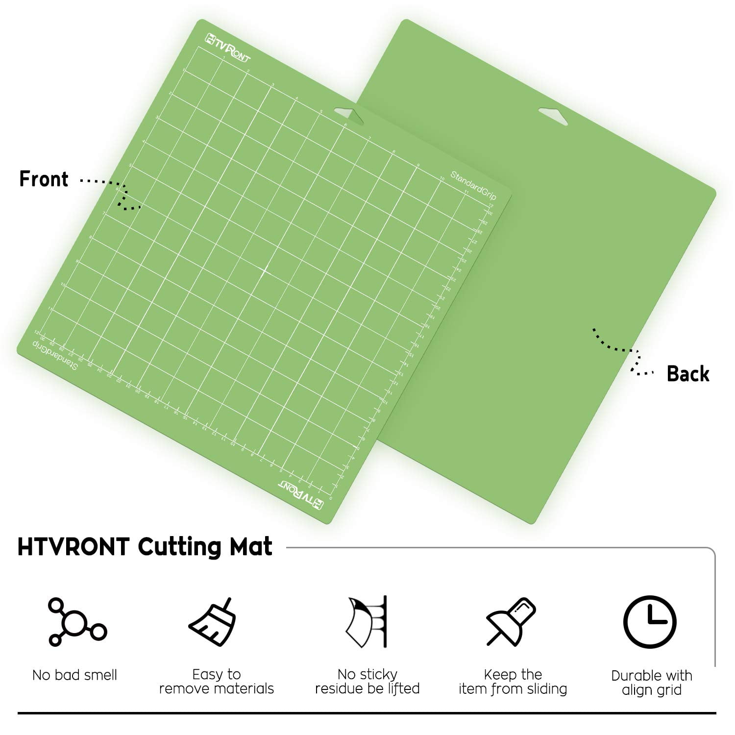 HTVRONT Cutting Mat for Cricut, 6 Pack Cutting Mat  12x12(StandardGrip, LightGrip, StrongGrip, FabricGrip) for Cricut Explore  Air 2/Air/One, Variety Adhesive Sticky Cutting Mats Accessories for Cricut