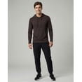 thumbnail image 5 of Real Essentials 3 Pack: Men's Cotton Henley Pullover Hoodie Casual Workout Comfort Long Sleeve Hooded Sweatshirt Big & Tall, 5 of 6