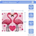 thumbnail image 5 of GZHJMY Pink Flamingo Washcloths 2 Pack, Highly Absorbent Soft Cotton Baby Washcloths Fingertip Towels, 12 x 12 Inch, 5 of 7